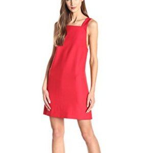 RACHEL ZOE/ red stanley buckle dress